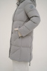 Пальто пуховое Марго SkyStretch Goose мех Енот (Женский; 48; Стальной Серый)